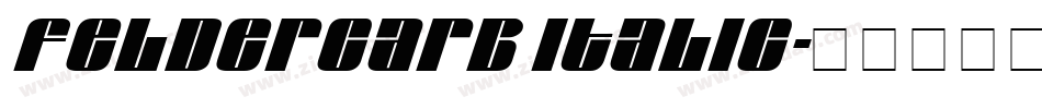 Feldercarb Italic字体转换